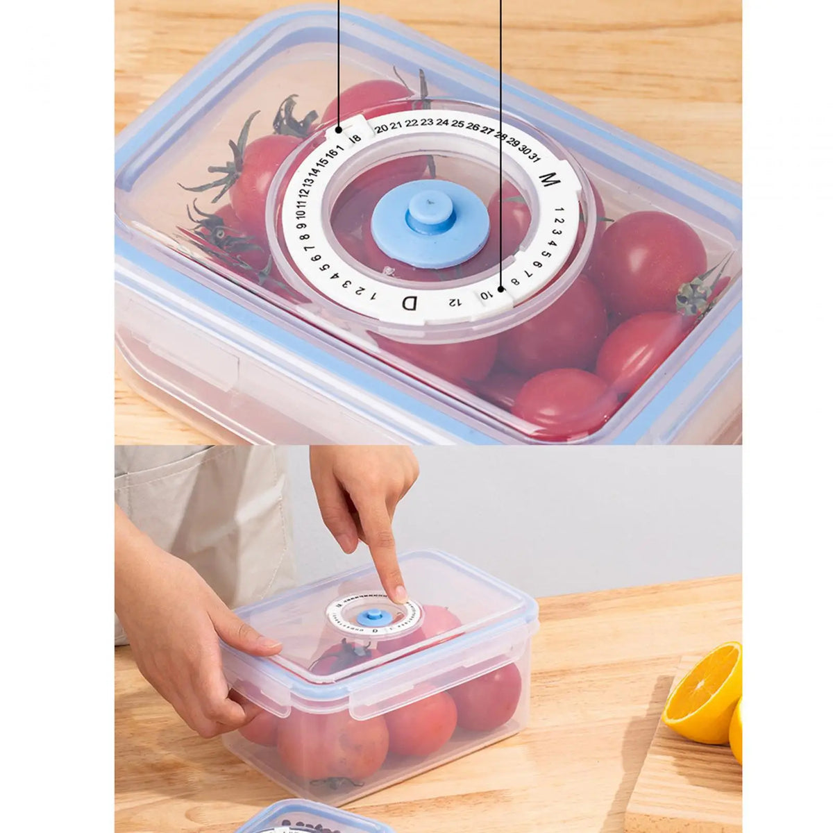 Set de 3 Boîtes de Conservation Sous Vide avec Pompe Manuelle