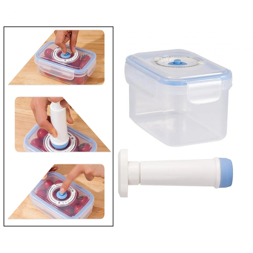Set de 3 Boîtes de Conservation Sous Vide avec Pompe Manuelle