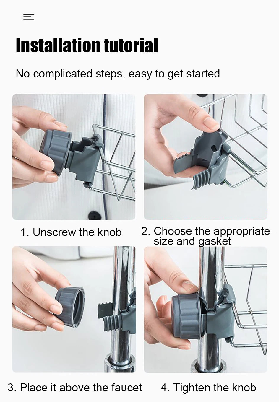 Kitchen Sink Drain Rack Sponge Storage Flexible Faucet Holder Soap Drainer Towel Rack Shelf Organizer Kitchen Accessories
