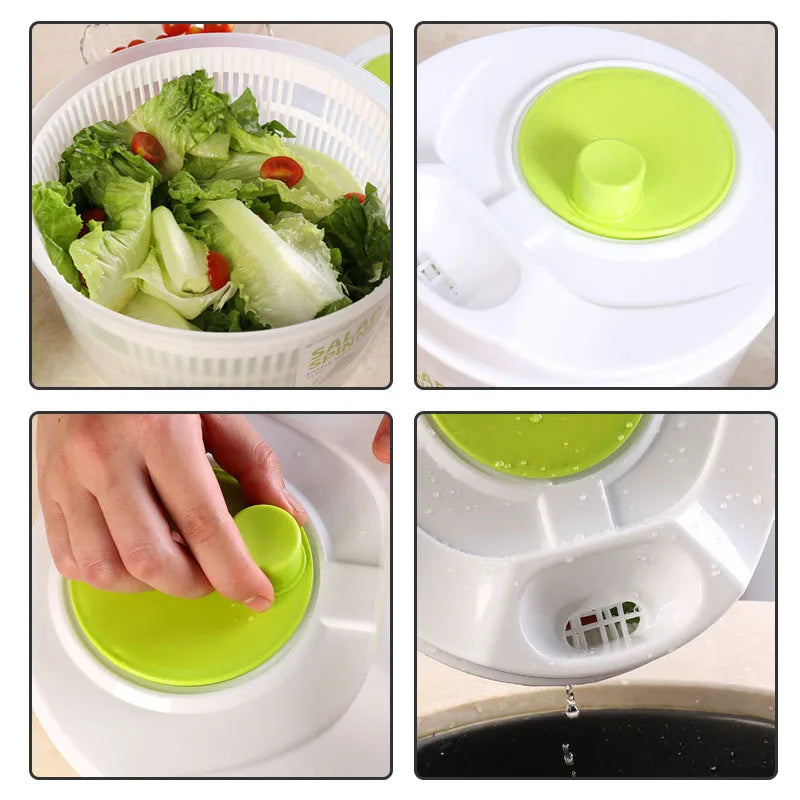 Essoreuse à Salade Turbo Anti-Dérapante Séchage Rapide