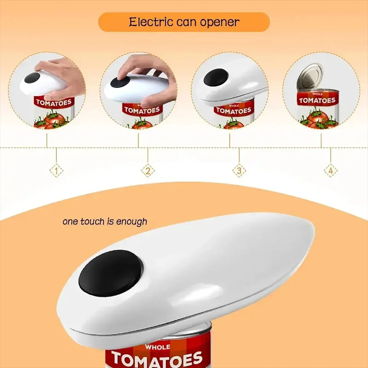 Ouvre-Bocal Électrique Automatique Multi-Tailles